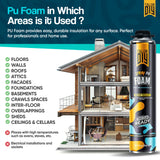 PU Spray Foam Insulation Kit (750ml) - Seal Gaps & Stop Drafts | Y'allCanDiy