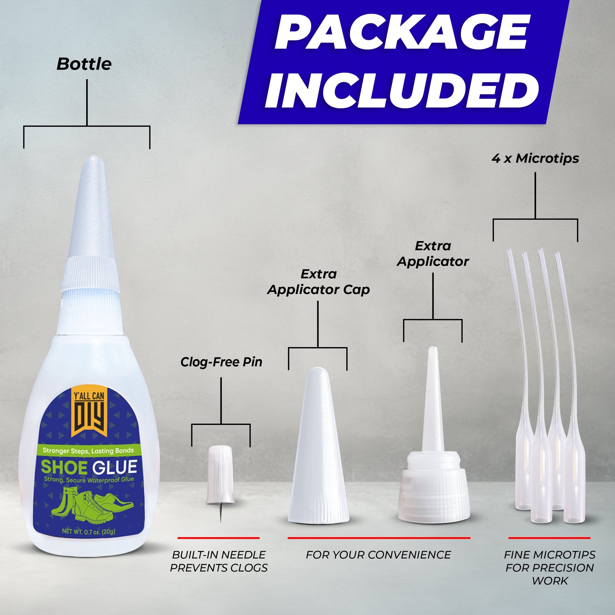 Heavy Duty Shoe Glue - Waterproof Sole Repair | YallCanDIY