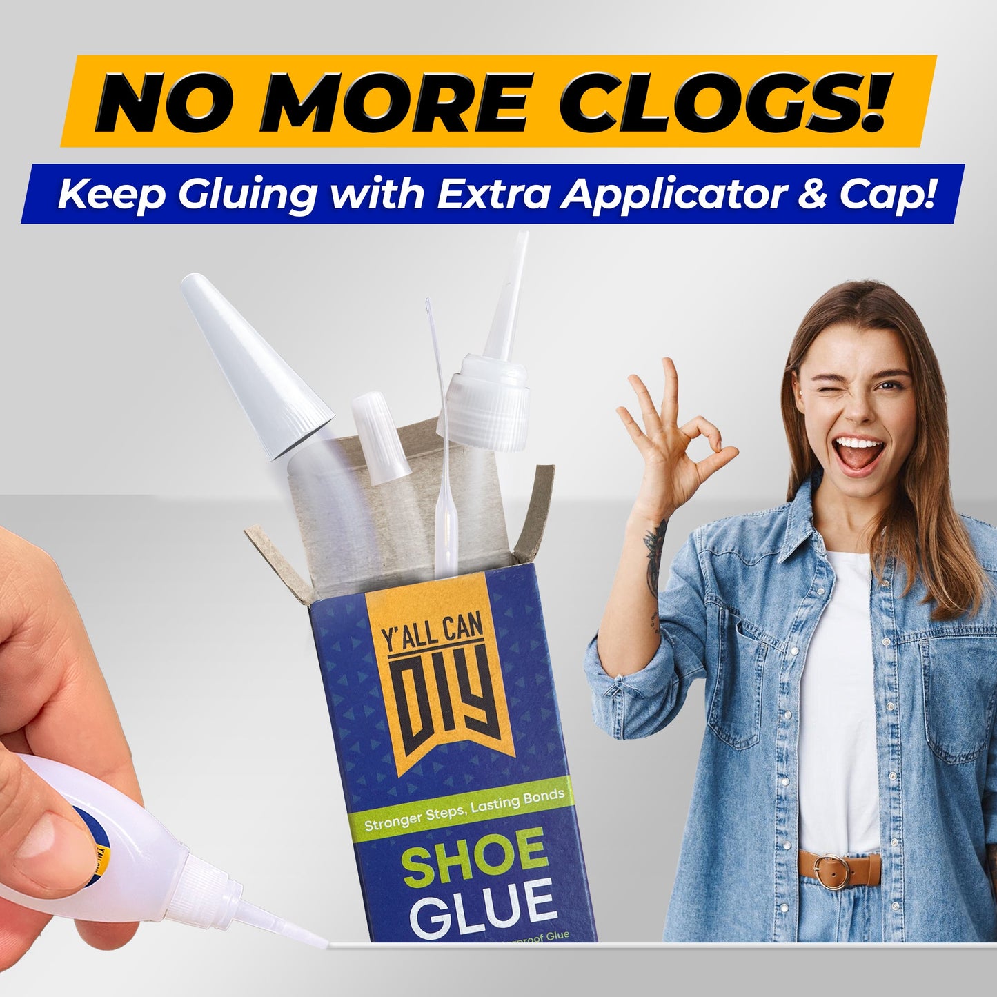 Heavy Duty Shoe Glue - Waterproof Sole Repair | YallCanDIY
